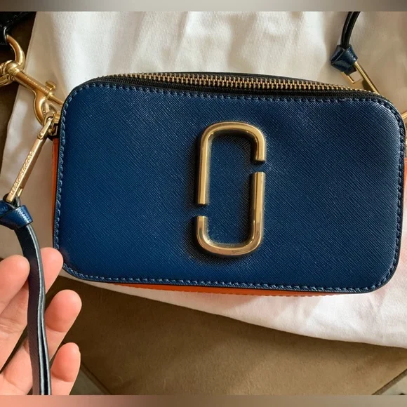 Authentic Rare Marc Jacobs Snapshot Blue Sea Multi Camera Crossbody Shoulder Bag - Picture 3 of 16